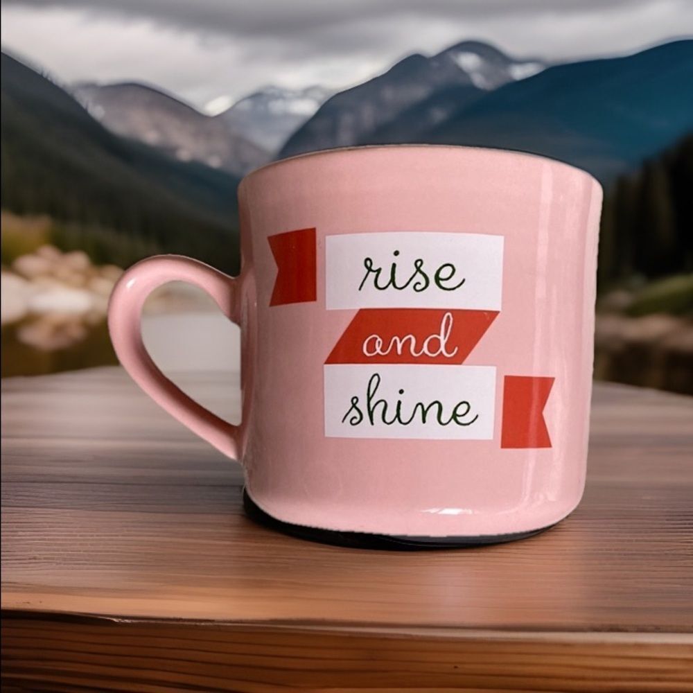 Opal house Pink Ceramic Mug - Rise and Shine